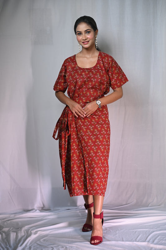 Cottan Wrap dress for Summers